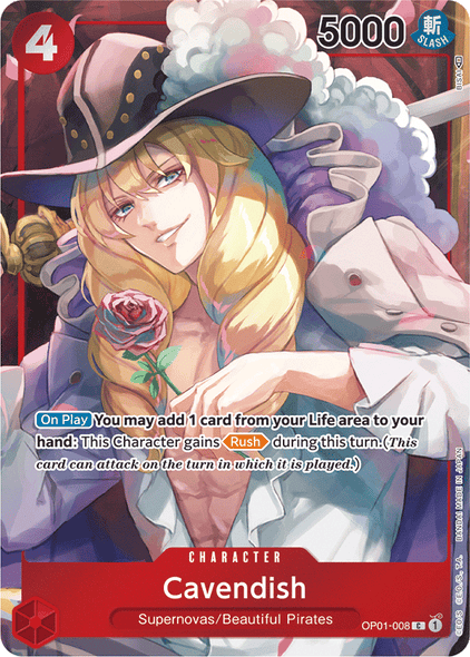 OP01-008, C, Cavendish (Box Topper)