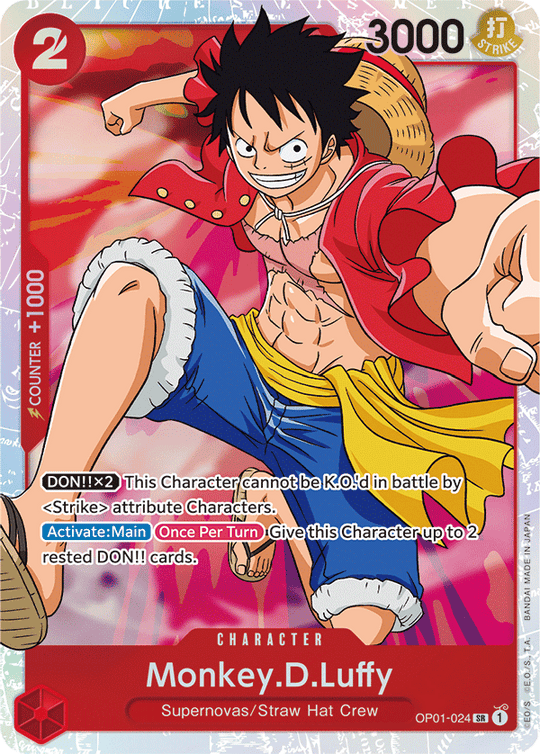 OP01-024, SR, Monkey D. Luffy
