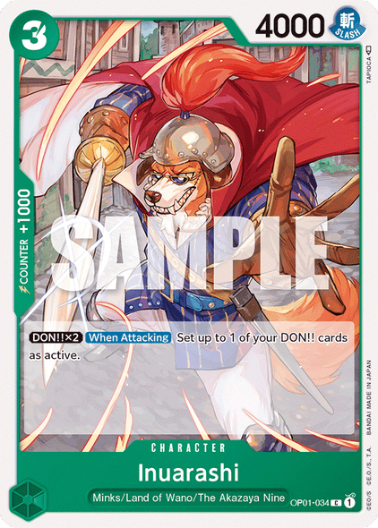 OP01-034, C, Inuarashi