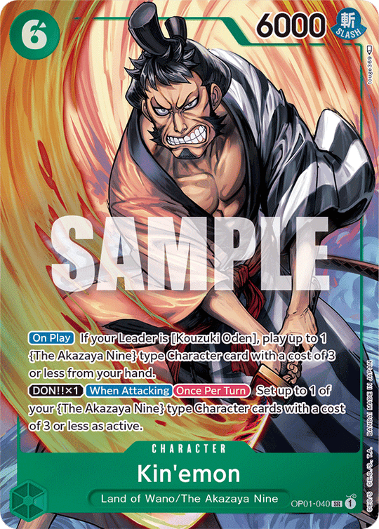 OP01-040, SR, Kin'emon (Alternate Art)