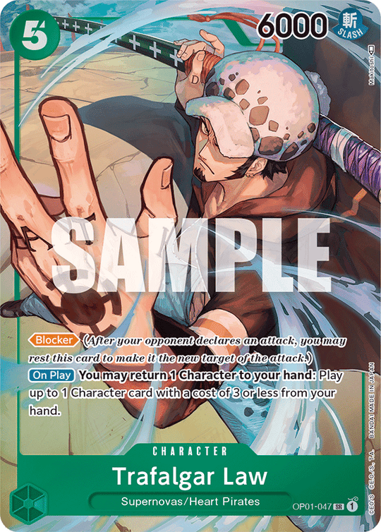 OP01-047, SR, Trafalgar Law (Alternate Art)
