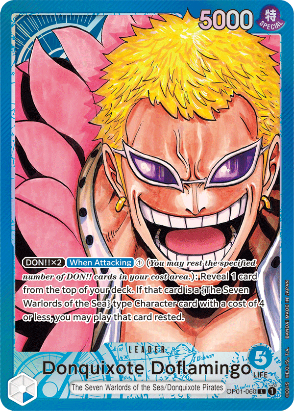 OP01-060, L, Donquixote Doflamingo (Alternate Art)