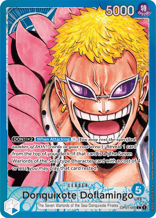 OP01-060, L, Donquixote Doflamingo (Alternate Art)