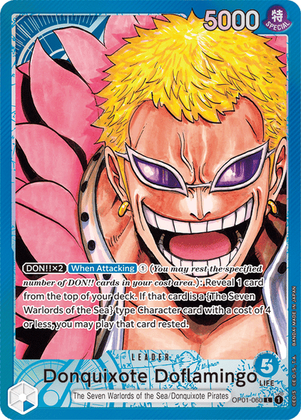 OP01-060, L, Donquixote Doflamingo (Alternate Art)