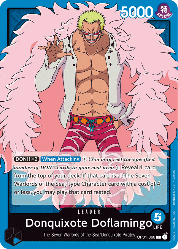 OP01-060, L, Donquixote Doflamingo