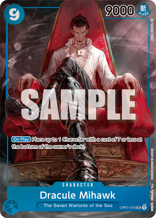 OP01-070, SR, Dracule Mihawk (Alternate Art)
