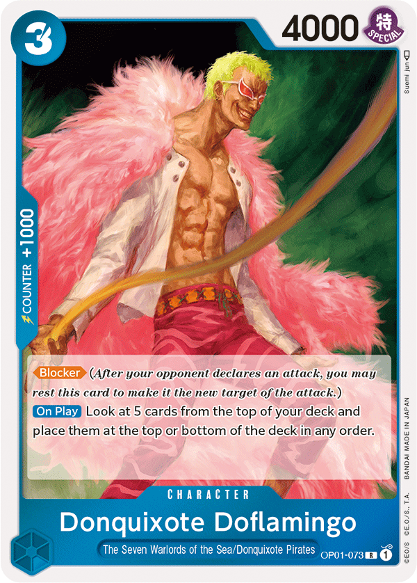 OP01-073, R, Donquixote Doflamingo