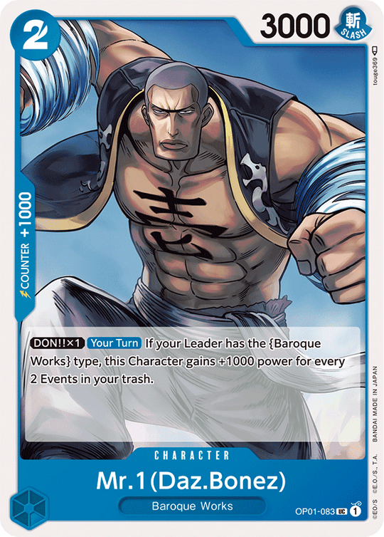 OP01-083, UC, Mr. 1(Daz.Bones)