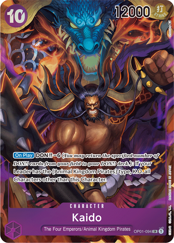 OP01-094, SR, Kaido (Alternate Art)