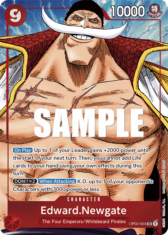 OP02-004, SR, Edward.Newgate (Alternate Art)