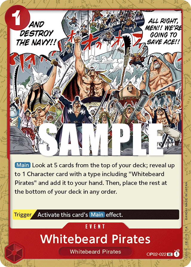 OP02-022, UC, Whitebeard Pirates