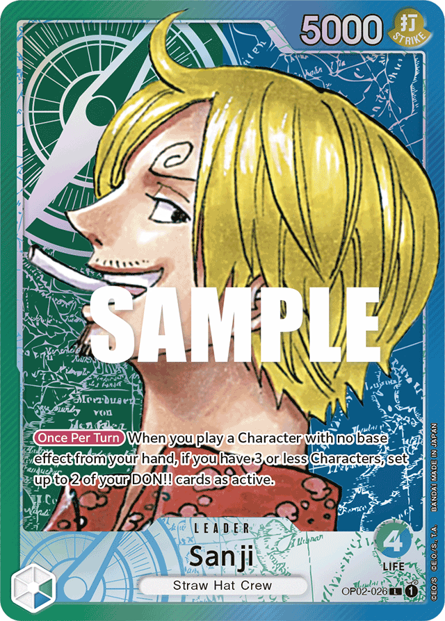 OP02-026, L, Sanji (Alternate Art)