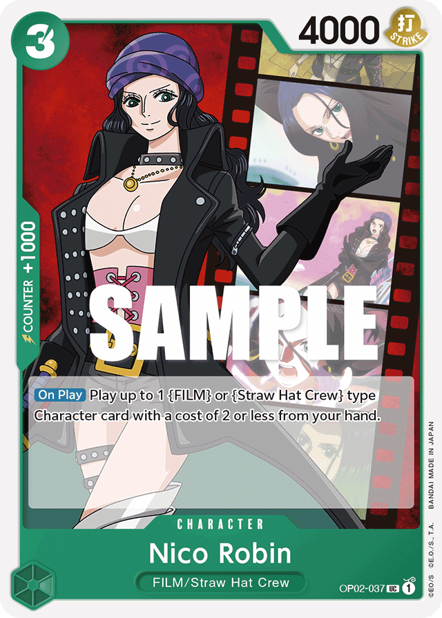 OP02-037, UC, Nico Robin