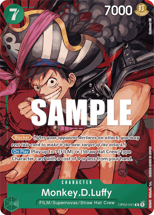 OP02-041, R, Monkey.D.Luffy (Alternate Art)