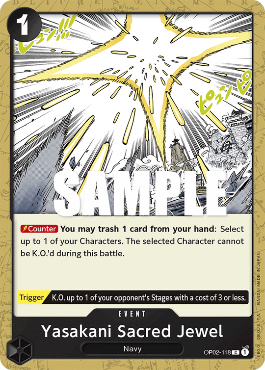 OP02-118, C, Yasakani Sacred Jewel