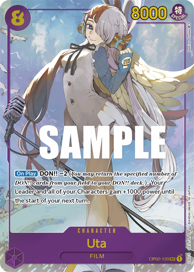 OP02-120, SEC, Uta (Alternate Art)