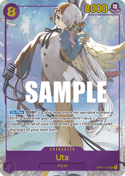 OP02-120, SEC, Uta (Alternate Art)