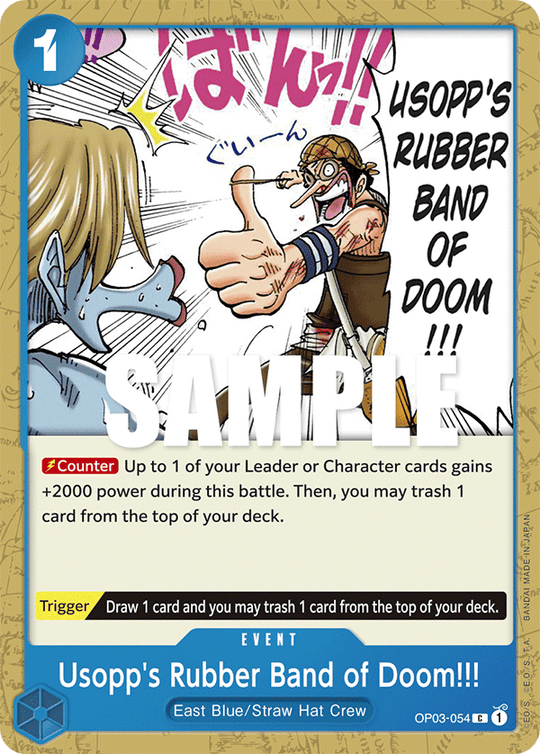 OP03-054, C, Usopp's Rubber Band of Doom!!!