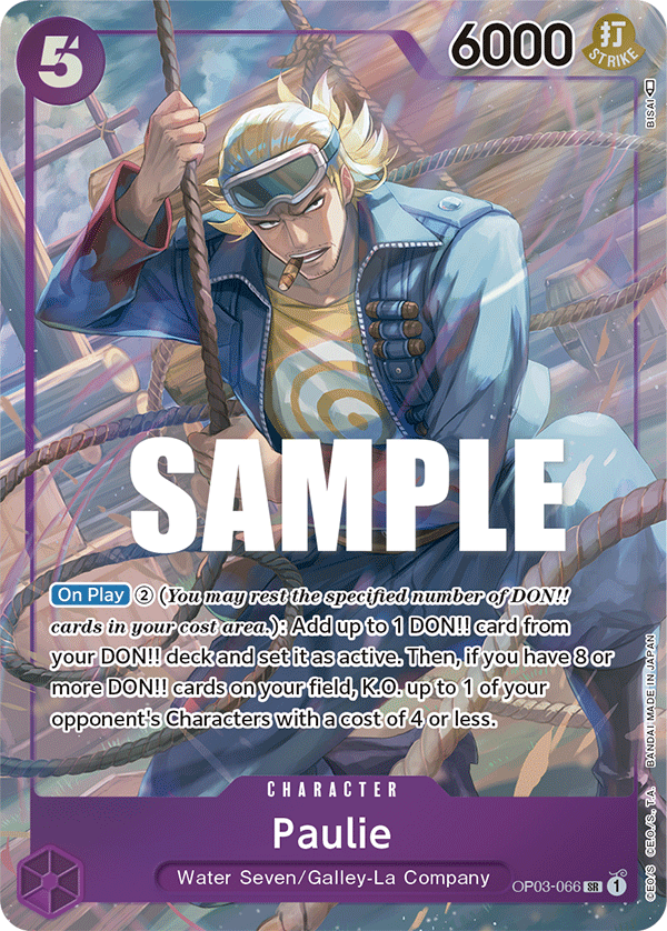 OP03-066, SR, Paulie (Alternate Art)