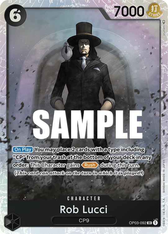 OP03-092, SR, Rob Lucci (092)