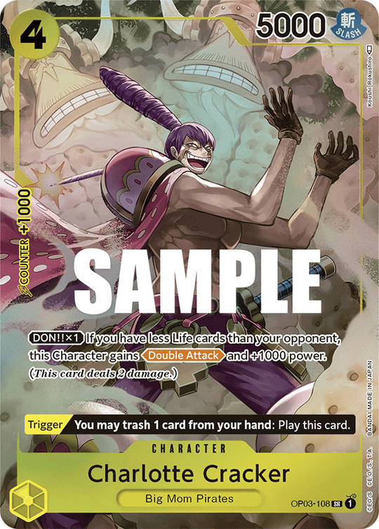 OP03-108, SR, Charlotte Cracker (Alternate Art)