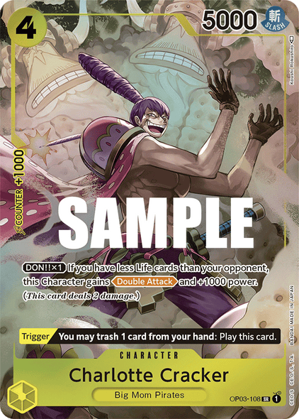 OP03-108, SR, Charlotte Cracker (Alternate Art)