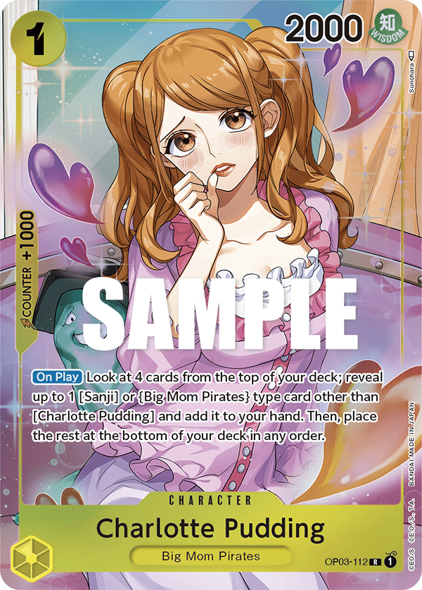 OP03-112, R, Charlotte Pudding (Alternate Art)