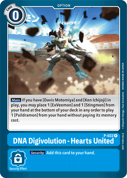 P-022 P, DNA Digivolution - Hearts United (Special Release Memorial Pack)