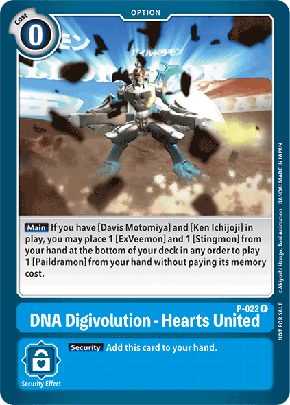 P-022 P, DNA Digivolution - Hearts United (Special Release Memorial Pack)