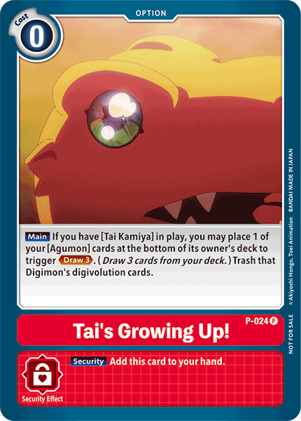 P-024 P, Tai's Growing Up! (Special Release Memorial Pack)