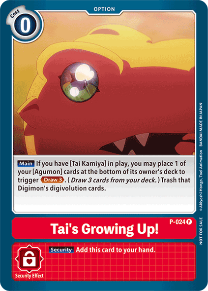 P-024 P, Tai's Growing Up! (Special Release Memorial Pack)