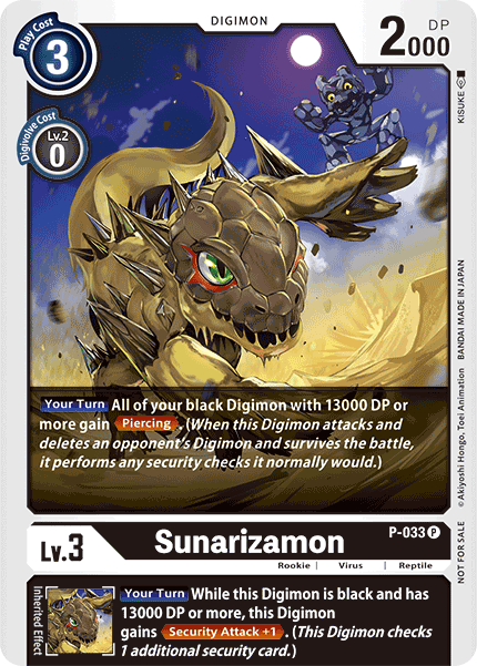P-033 P, Sunarizamon (Foil Version)