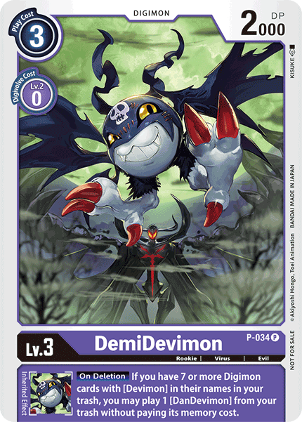 P-034 P, DemiDevimon (Foil Version)