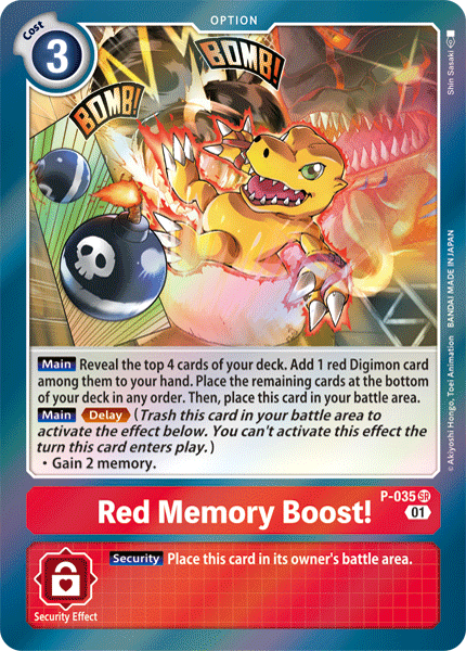 P-035 SR, Red Memory Boost!