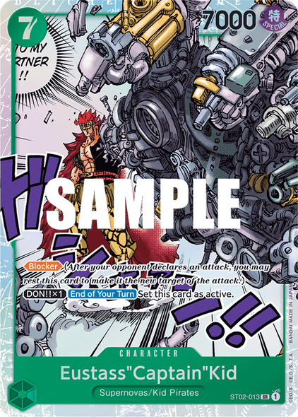 ST02-013, SR, Eustass"Captain"Kid