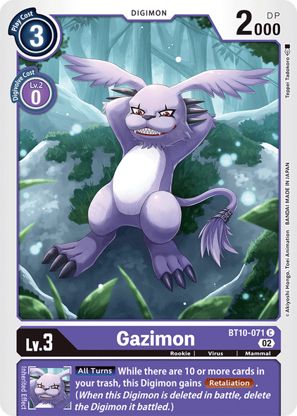 BT10-071 C, Gazimon