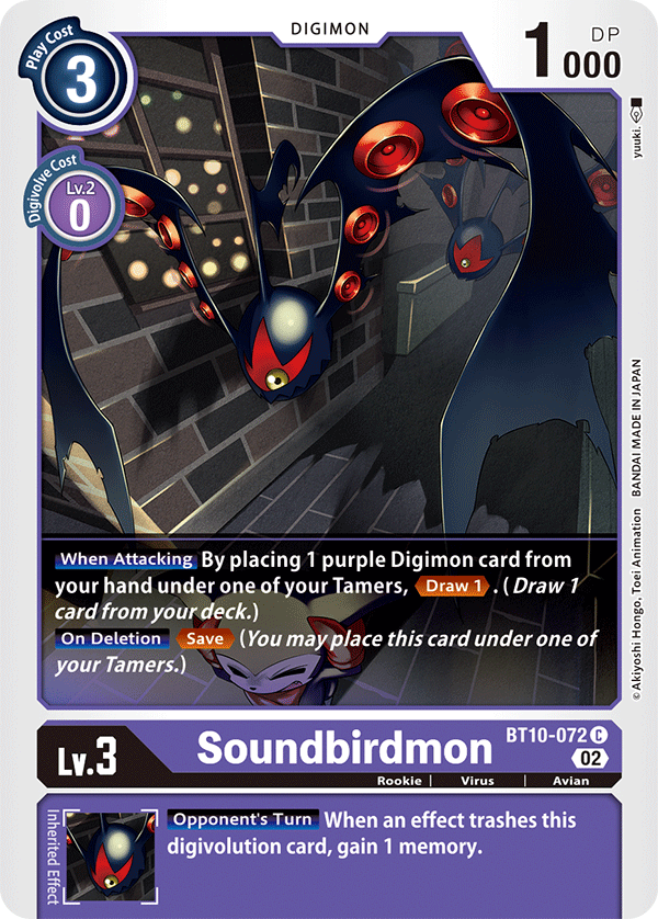 BT10-072 C, Soundbirdmon