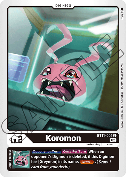 BT11-005 U, Koromon (Foil)