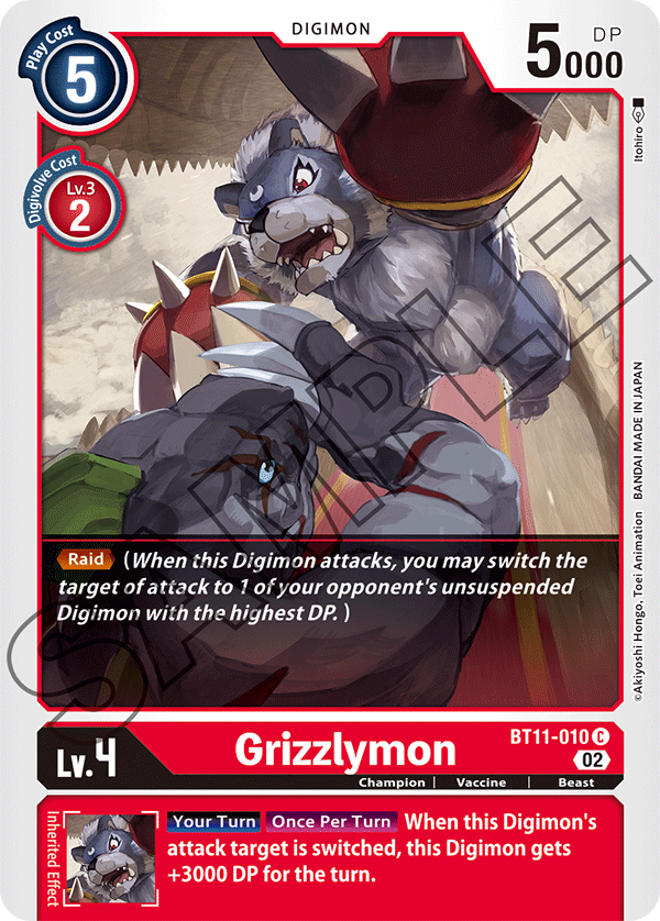 BT11-010 C, Grizzlymon (Foil)