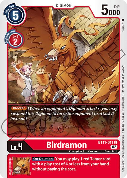 BT11-011 U, Birdramon (Foil)