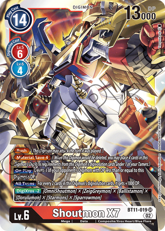 BT11-019 SR, Shoutmon X7