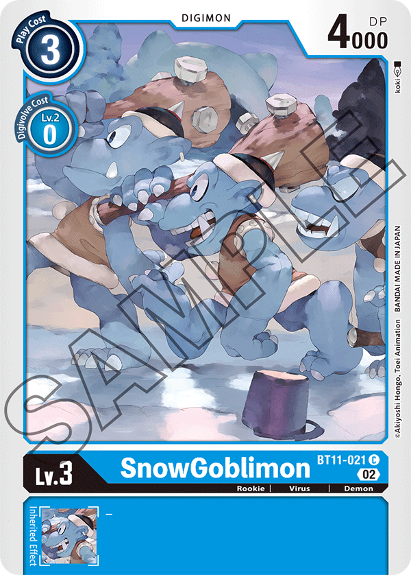 BT11-021 C, SnowGoblimon (Foil)