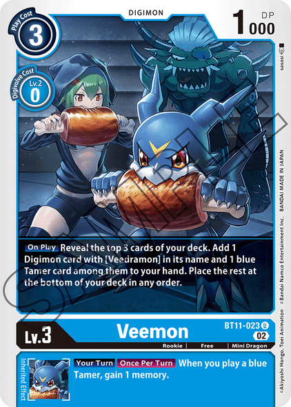 BT11-023 U, Veemon (Foil)