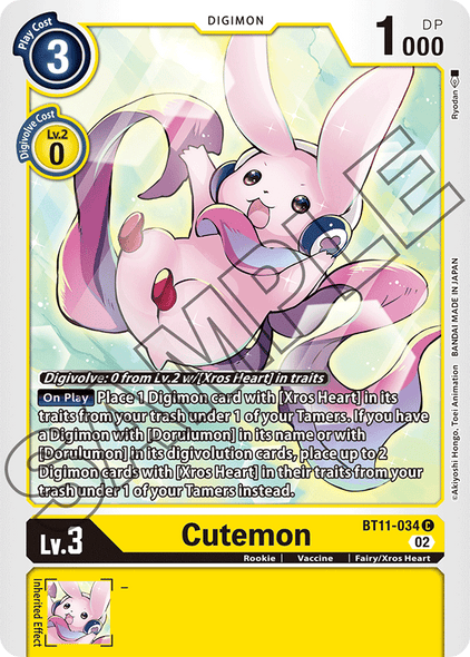 BT11-034 C, Cutemon (Foil)