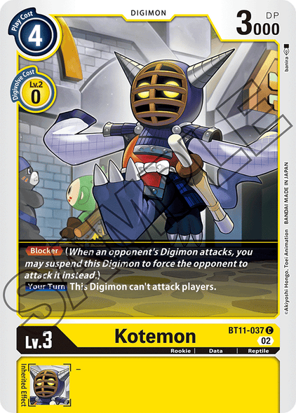 BT11-037 C, Kotemon (Foil)