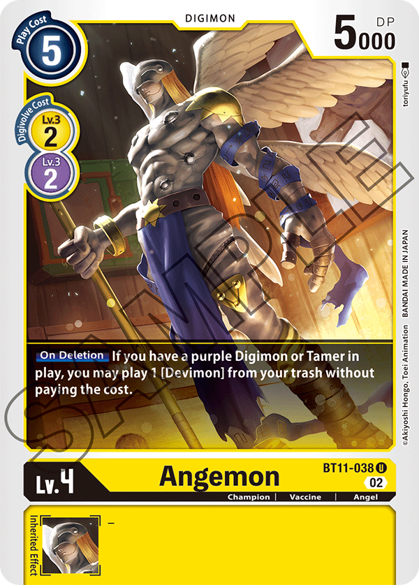 BT11-038 U, Angemon – Kai of Cards
