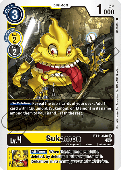 BT11-040 U, Sukamon (Foil)