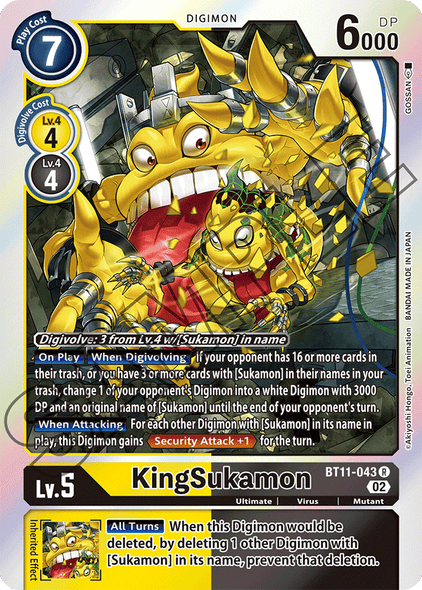 BT11-043 R, KingSukamon