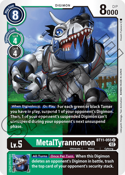 BT11-055 U, MetalTyrannomon (Foil)