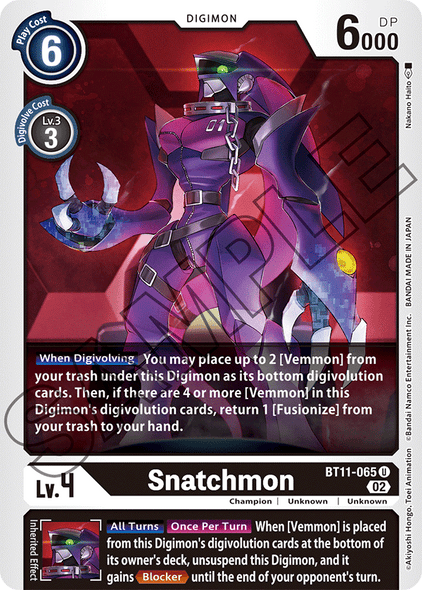 BT11-065 U, Snatchmon (Foil)